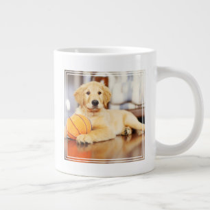 Golden Retriever met Basketball Speelgoed Grote Koffiekop