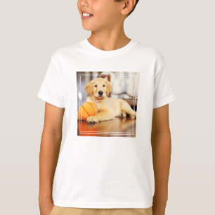 Golden Retriever met Basketball Speelgoed T-shirt