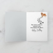 Golden Retriever met Birthday Money Kaart (Binnen)