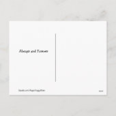 Golden Retriever met bloeiende Valentijnsdag Feestdagenkaart (Achterkant)