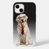 Golden retriever met bril Case-Mate iPhone case (Achterkant)