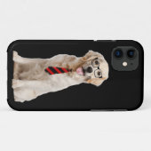 Golden retriever met bril Case-Mate iPhone case (Achterkant (horizontaal))