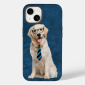 Golden retriever met bril Case-Mate iPhone case (Achterkant)