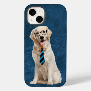 Golden retriever met bril Case-Mate iPhone 14 hoesje