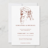 Golden Retriever met bruidshoed Kaart (Voorkant)