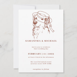 Golden Retriever met bruin pet Kaart