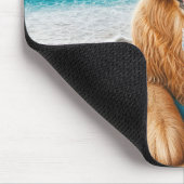 Golden Retriever met duikuitrusting Muismat (Hoek)