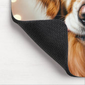 Golden Retriever met een snoepriet Muismat (Hoek)