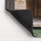 Golden Retriever met een veiligheidshard Pet Muismat (Hoek)