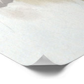 Golden Retriever met een vlinder op zijn neus Poster (Hoek)