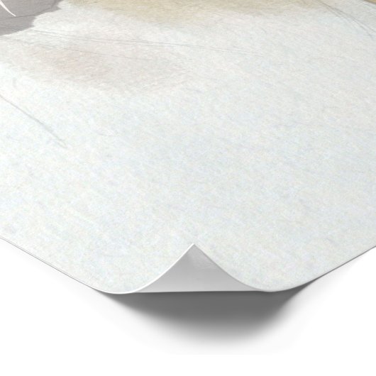 Golden Retriever met een vlinder op zijn neus Poster (Hoek)