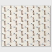 Golden Retriever met Eyeglasses Cadeaupapier (Vlak)