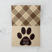 Golden Retriever met grappig masker op bot Kaart (Binnen)