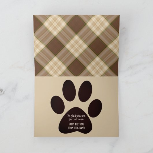 Golden Retriever met grappig masker op bot Kaart (Binnen)