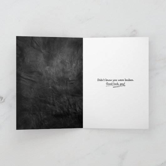 Golden Retriever met grappig masker voor vasectomi Kaart (Binnen)