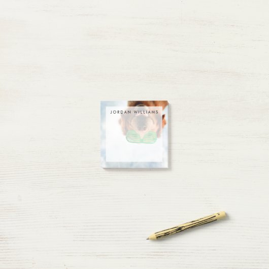 Golden Retriever met groene zonnebril Post-it® Notes (Op bureau)