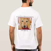 Golden Retriever met hart T-shirt (Achterkant)