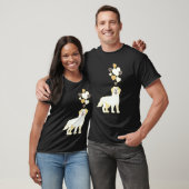 Golden Retriever Met Harten T-shirt (Unisex)
