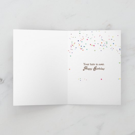 Golden Retriever met Humor Verjaardag Kaart (Binnen)