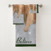 Golden Retriever met Kerstmis Bad Handdoek (Insitu)