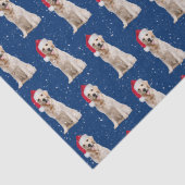 Golden Retriever met kerstPet Tissuepapier (Detail)