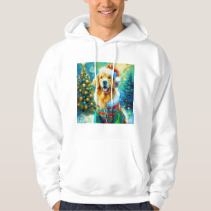 Golden Retriever met kerstthema Hoodie