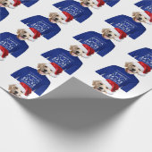 Golden Retriever met lomp-papier Cadeaupapier (Hoek)