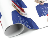 Golden Retriever met lomp-papier Cadeaupapier (Rol Hoek)