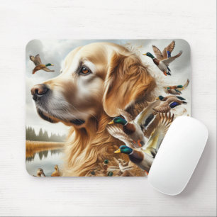 Golden Retriever met Mallard Ducks Muismat