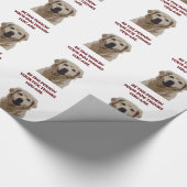 Golden Retriever met mooi citaat Cadeaupapier (Hoek)