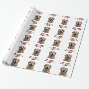 Golden Retriever met mooi citaat Cadeaupapier