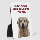 Golden Retriever met mooi citaat Fotoplaat (Zijkant)