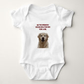 Golden Retriever met mooi citaat Romper (Voorkant)