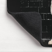 Golden Retriever met Muismat van grappig masker (Hoek)