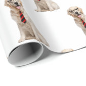 Golden Retriever met Necktie Cadeaupapier (Rol Hoek)