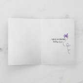 Golden Retriever met paars pet Kaart (Binnen)