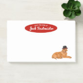 Golden Retriever met Pet schilderij Post-it® Notes (Kantoor)