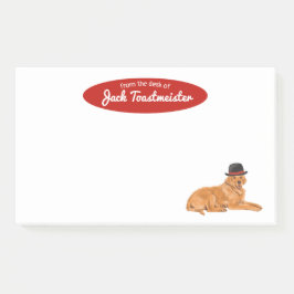 Golden Retriever met Pet schilderij Post-it® Notes