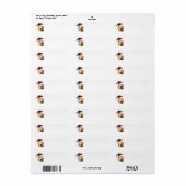Golden Retriever met Pet voor de kerstman Etiket (Full Sheet)