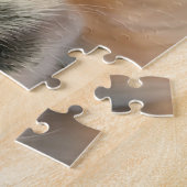 Golden Retriever met Red Rose Valentijn Love Legpuzzel (Zijkant)