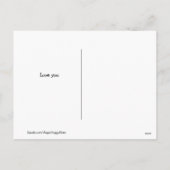 Golden Retriever met rode rozenValentijnsdag Feestdagenkaart (Achterkant)