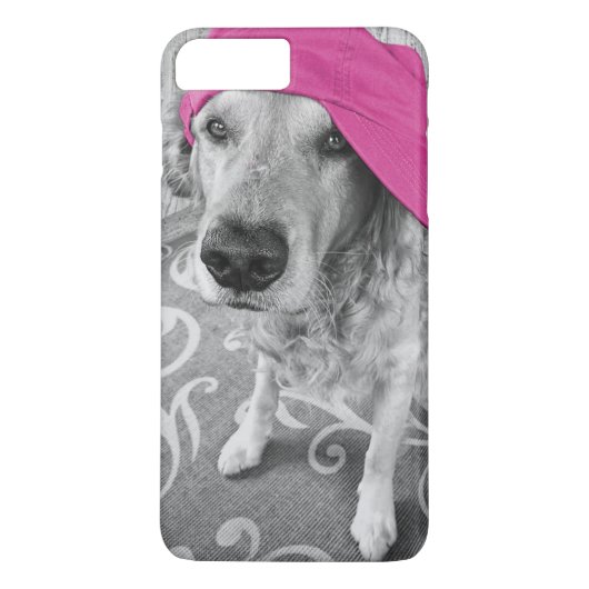Golden Retriever met roze pet Case-Mate iPhone Case (Achterkant)