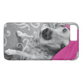 Golden Retriever met roze pet Case-Mate iPhone Case (Achterkant (Horizontaal))