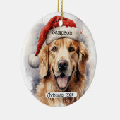 Golden Retriever met Santa Pet Ornament (Rechts)