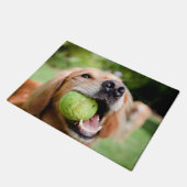 Golden Retriever met Tennis Ball Deurmat (Schuin)