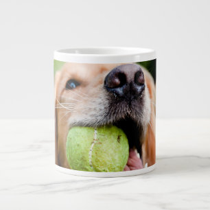 Golden Retriever met Tennis Ball Grote Koffiekop