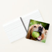Golden Retriever met Tennis Ball Notitieboek (Binnen)