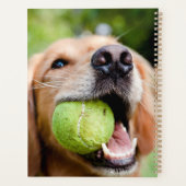 Golden Retriever met Tennis Ball Planner (Achterkant)