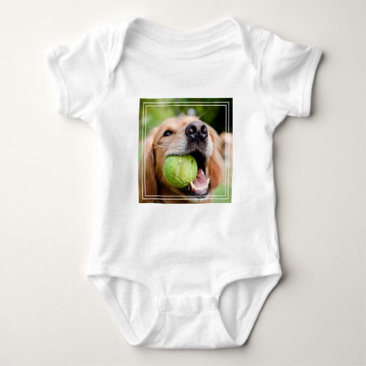 Golden Retriever met Tennis Ball Romper (Voorkant)