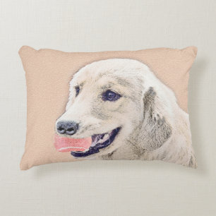 Golden Retriever met Tennis Ball-schilderkunst Accent Kussen